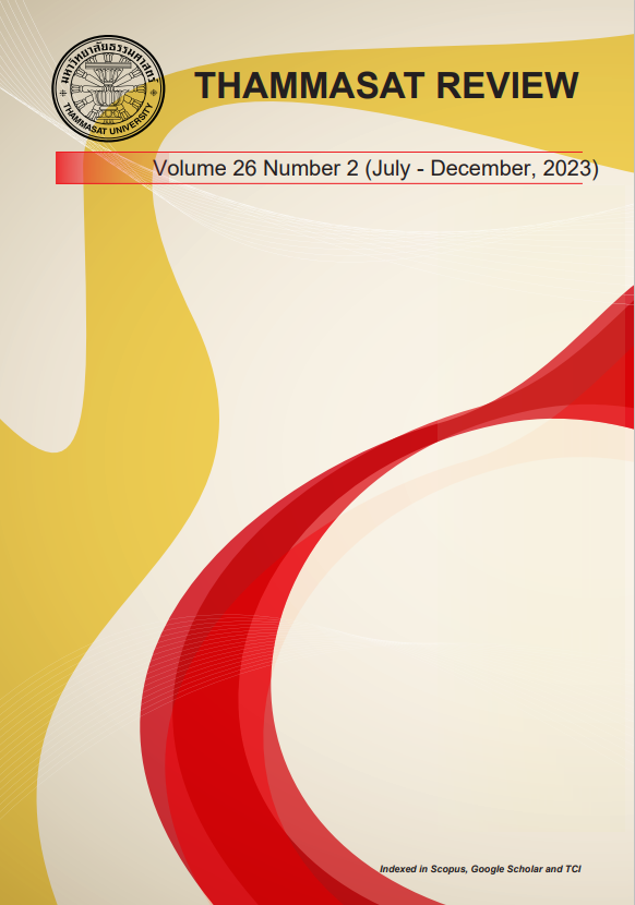 THAMMASAT REVIEW Vol. 26 No. 2 (2023)